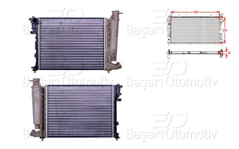 Su Radyatoru Mekanık 460*378 Mt Cıtroen Xsara 1.4 1.6 I [1301.TG]