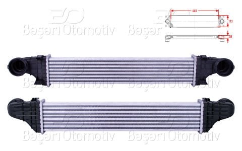 Turbo Radyatoru (Intercooler) 648X113x50 Mercedes-Benz Benz W211 E200 Cdı [2115001002]