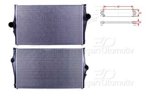 Turbo Radyatoru (Intercooler) 688X422x28 Volvo Xc90 1 2.5 T [31274553]