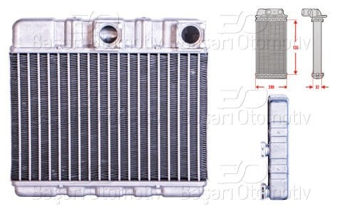 Kalorıfer Radyatoru Brazıng 135X208 Mm Bmw E46 316 I 318 [8372783]