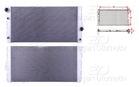 Su Radyatoru Brazıng Mt-At 602X326x32 Bmw 5 Serısı F07 Gt. [7562586]