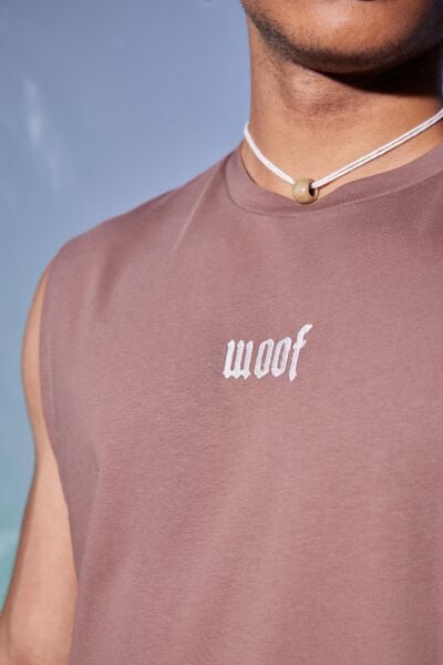 Woof Baskı Atlet (Tank Top) (Kakao)