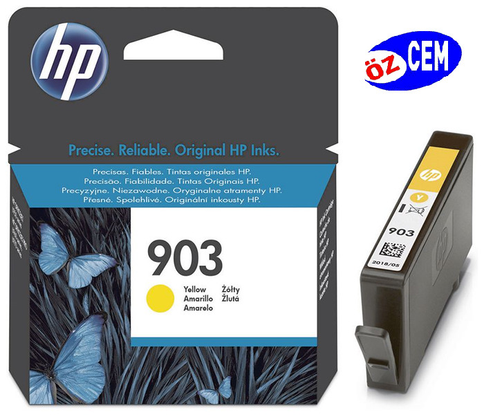 HP 903 (T6L95AE) Orjinal Sarı (Yellow) İnkJet Mürekkep Kartuşu