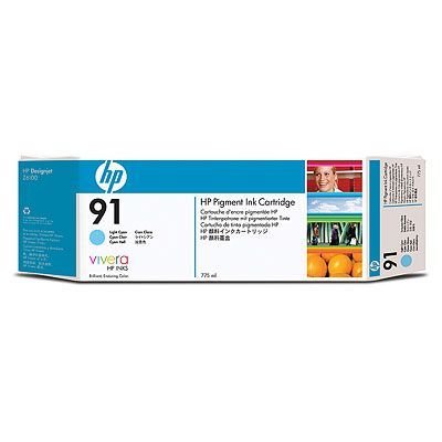 HP 91 (C9470A) Orjinal Pigment Açık Mavi Mürekkep Kartuşu