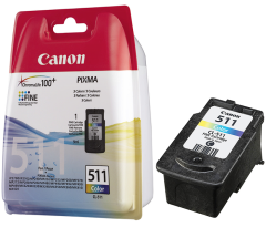 Boş Canon CL-511 (İP2700-MP230-MP235-MP240-MP250-MP252-MP260-MP270-MP272-MP280-MP282-MP480-MP490-MP492-MP495-MX320-MX330-MX350-MX360-MX410-MX420) Orjinal Renkli Kartuş Alış