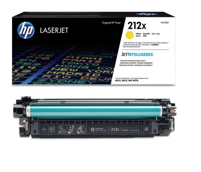 HP W2122A-212X (M554-M555-M578) Orjinal Sarı Toner