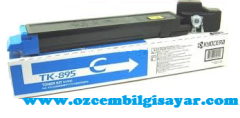 Kyocera TK-895C (FS-C8020/FS-C8025/FS-C8520/FS-C8525) Orjinal Mavi Toner