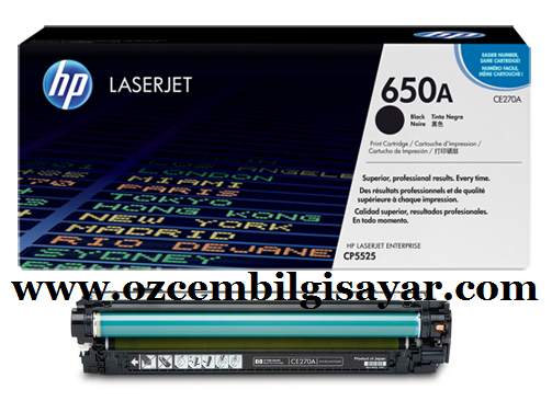 HP CE270A (650A) Orjinal Siyah (Black) LaserJet Toner