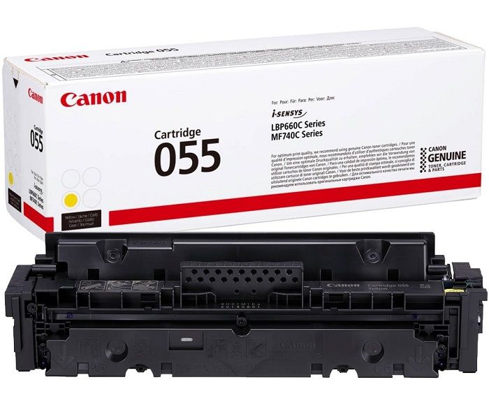 Canon CRG-055 Y (LBP660-LBP662-LBP663-LBP664-MF740-MF741-MF742-MF743-MF744-MF745-MF746) Orjinal Sarı Toner