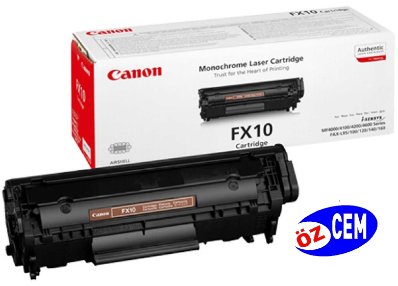 Canon FX-10 (L100-L120-L140-L160-4014-4100-4140-4210-4350-4380-4660-4690-D440-D450) Orjinal Toner