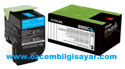 Lexmark 80C8SC0 (808SC CX310/CX410/CX510) Orjinal Mavi (Cyan) LaserJet Toner