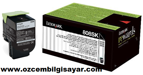 Lexmark 80C8SK0 (808SK CX310/CX410/CX510) Orjinal Siyah (Black) LaserJet Toner