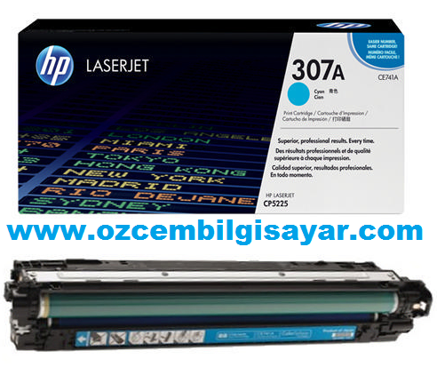 Boş HP CE741A (307A-CP5225) Mavi Toner Satış