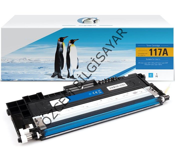 HP 117A-W2071A (150a-150nw-178nw-178nwg-179fng-179fnw-179fwg) Muadil Mavi Toner