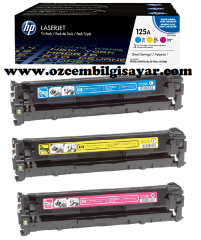 HP CF373AM (125A-CB541A/CB542A/CB543A) Orjinal Cyan/Magenta/Yellow LaserJet Toner