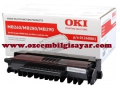 Oki MB260/MB280/MB290 (p/n 01240001) Orjinal Siyah (Black) LaserJet Toner