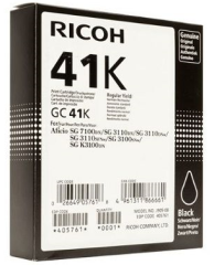 Ricoh GC 41K (SG 2100/SG 3100/SG 3110/SG 3120/SG 7100) Orjinal Siyah (Black) Jel Kartuşu