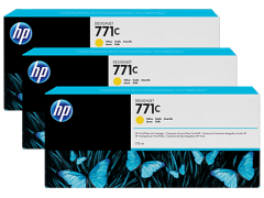 HP 771C-B6Y34A (Z6200-Z6600-Z6680) 3'Lü Orjinal Sarı Kartuşu