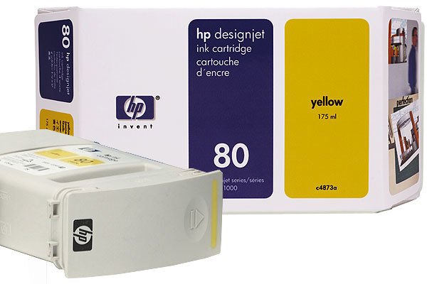 HP 80 (C4873A) Orjinal Sarı (Yellow) İnkJet Mürekkep Kartuşu