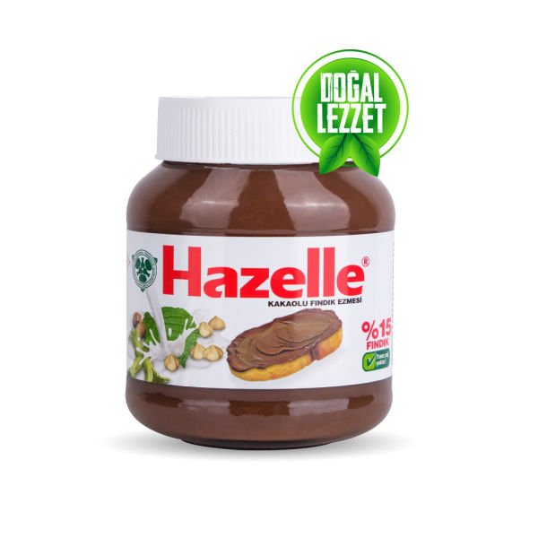 Hazelle Kakaolu Fındık Ezmesi 350g (%15 Fındıklı) Cam kavanoz