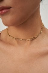 Renkli Taşlı Ataç Choker