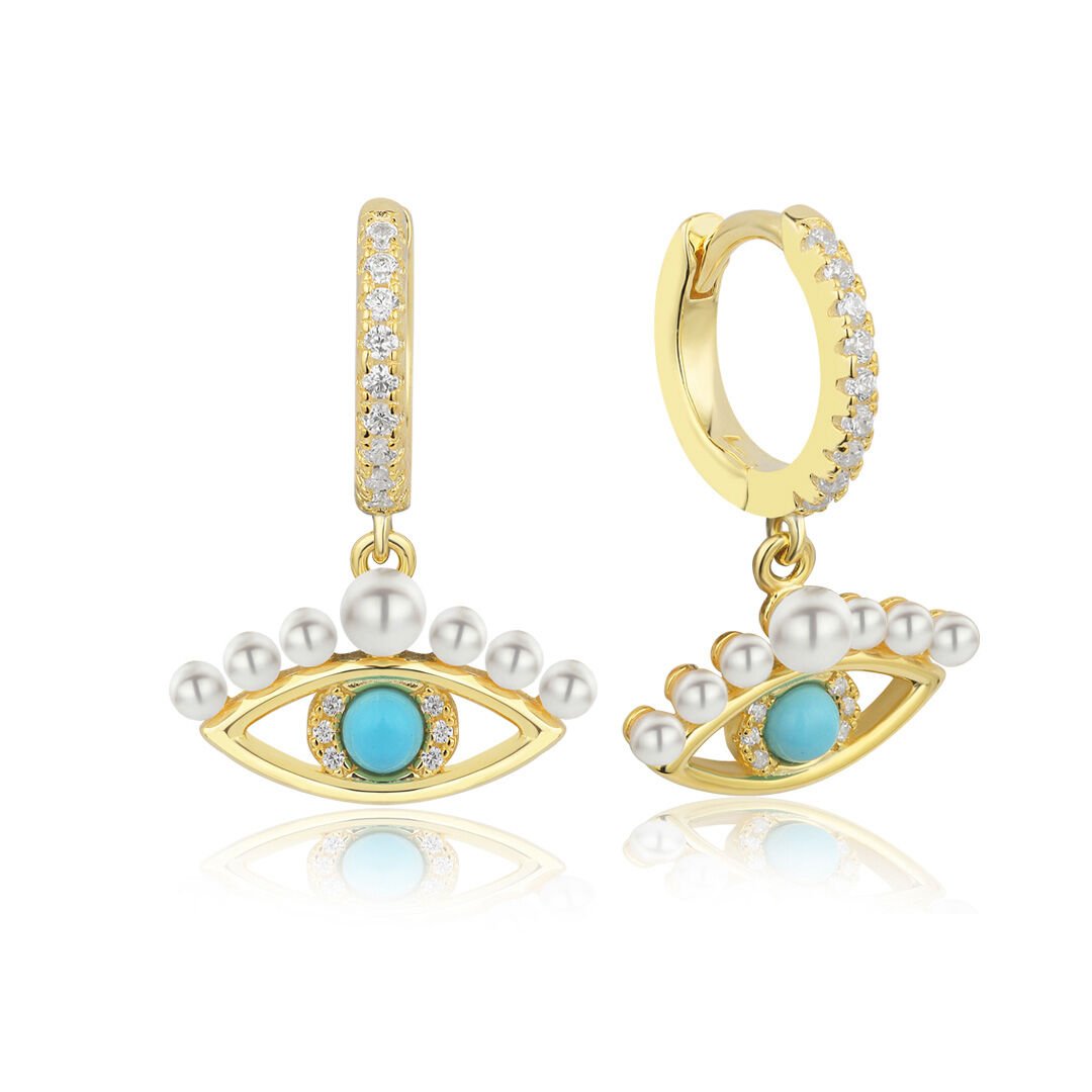 Pearl Eye Earrings