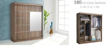 Carla Home 180 cm sürgülü dolap