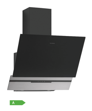 Silverline SLIM-LINE Siyah Duvar Tipi Davlumbaz