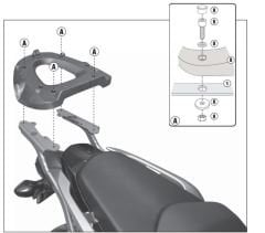 GIVI 1109FZ HONDA INTEGRA 700 (12-13) ARKA ÇANTA TAŞIYICI