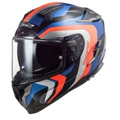 LS2 CHALLENGER GALACTIC MAVİ-TURUNCU KASK