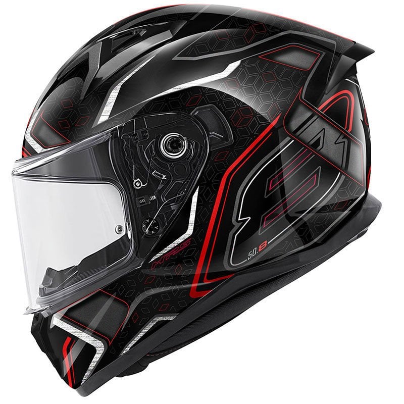 GIVI 50.8 MYSTICAL SİYAH-KIRMIZI-TITANIUM KASK