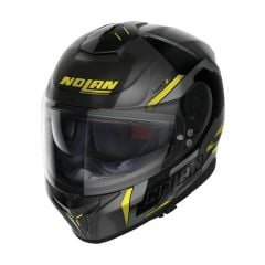 Nolan N80.8 WANTED N-COM FLAT LAVA GREY (BLACK-YELLOW) (72)