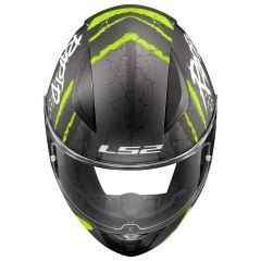 LS2 RAPID 2 RAVEN MAT SİYAH-GRİ-NEON SARI KASK