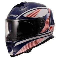 LS2 STORM 2 DODGER BEYAZ-NAVY MAVİ KASK