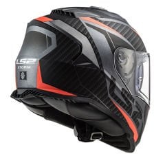 LS2 STORM 2 RACER MAT TITANIUM-NEON TURUNCU KASK