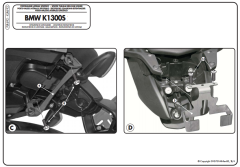 GIVI PLR692 BMW K 1200S (05-08) - K 1300S (09-16) YAN ÇANTA TAŞIYICI