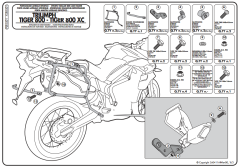 KAPPA KLR6401 TRIUMPH TIGER 800 (11-17) YAN ÇANTA TAŞIYICI