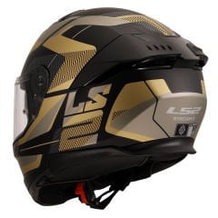 LS2 STREAM 2 ROAD MAT SİYAH-GOLD-GRİ KASK