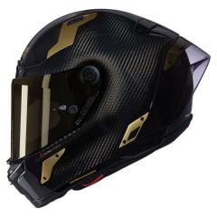 NOLAN X-804 RS AUREO Golden Edition Ultra Carbon Motosiklet Kaskı (330)