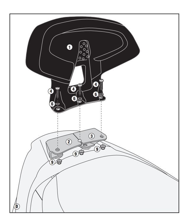 KAPPA KTB6107A KYMCO DOWNTOWN ABS 125I / 350I (15-22) SISSYBAR