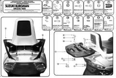 GIVI SR111 SUZUKI BURGMAN 250-400 (98-02) ARKA ÇANTA TAŞIYICI