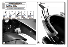 KAPPA KR361 YAMAHA X-CITY 125-250 (07-17) ARKA ÇANTA TAŞIYICI