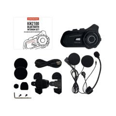 Knmaster KN2100 Motosiklet Kask İnterkom Bluetooth Intercom Kulaklık Seti