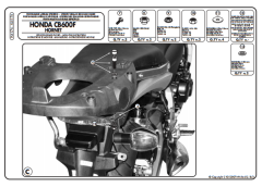 KAPPA KLX176 HONDA CB 600 F HORNET - HORNET ABS (07-10) YAN ÇANTA TAŞIYICI