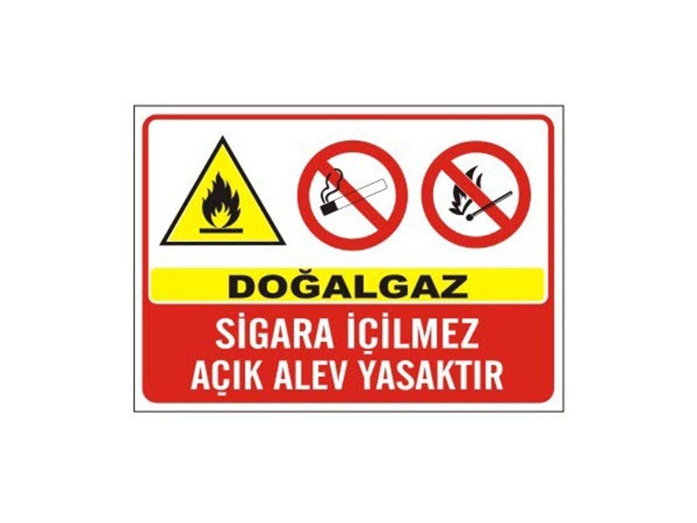 İKAZ LEVHASI SİGARA İÇİLMEZ - 50*35 CM