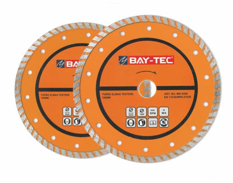 BAYTEC TURBO ELMAS KESİCİ - 180 MM