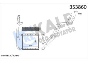 Kalorifer Radyatörü Peteği | Ford Courier 2014-2021