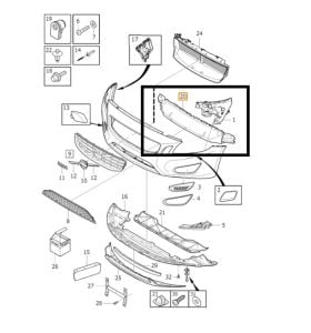 Ön Tampon İç Plastiği Darbe Emici | Volvo S60 V60 2011-2013