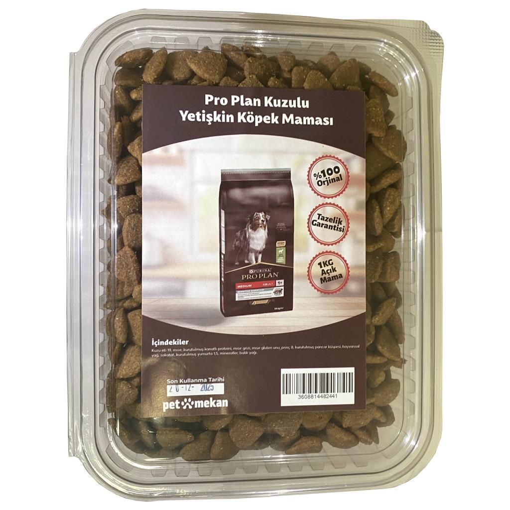 Pro Plan Kuzulu Yetişkin Köpek Maması 1 Kg (AÇIK PAKET)