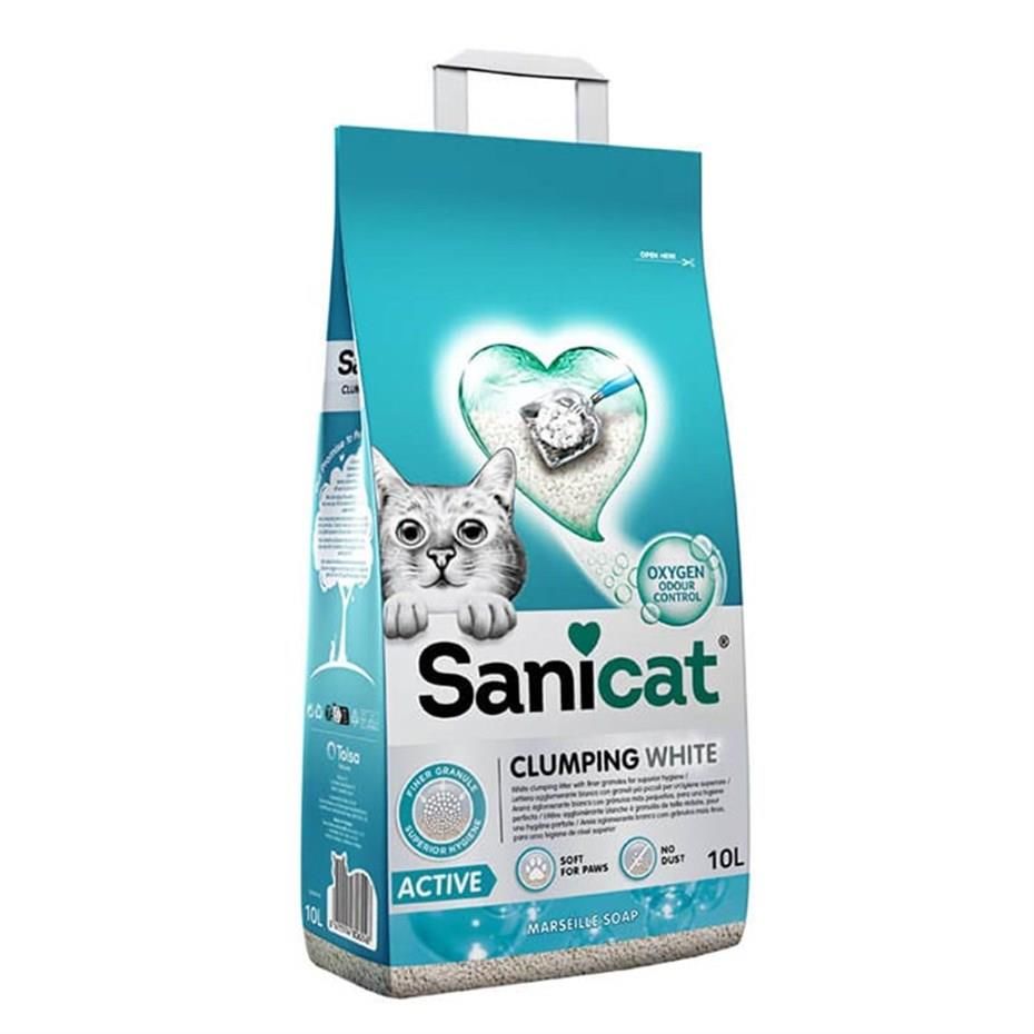 Sanicat Active Marsilya Sabunu Kokulu Topaklanan Kedi Kumu 10 Litre